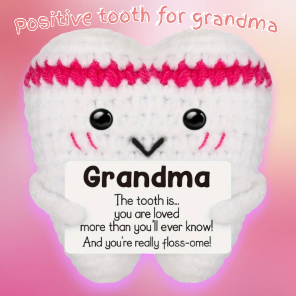 Grandma Positive Tooth Stuffed Plush